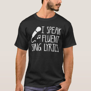T-shirt Je parle la vie fluidee de chanteurs de textes de