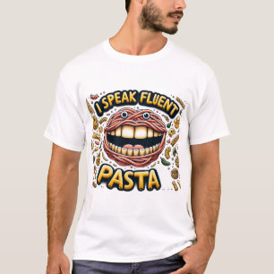 T-shirt Je Parle Pâtes Fluentes