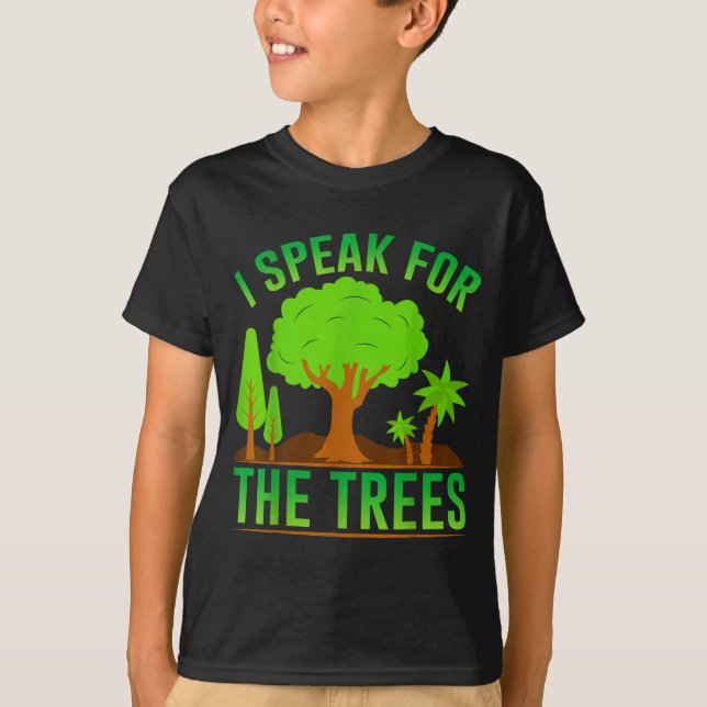 T-shirt Je parle pour les arbres _1 (Devant)