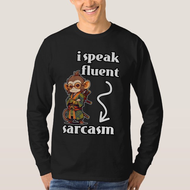 T-shirt Je Parle Sarcasme Fluent (Devant)