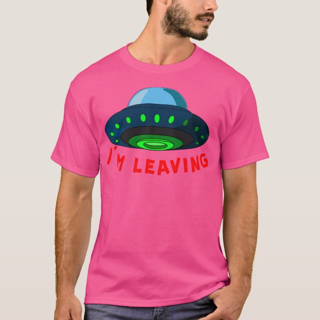 T-shirt Je Pars (Ufo) (Devant)