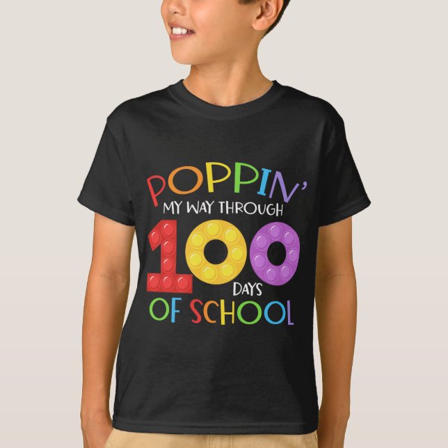 T-shirt Je passe 100 jours à l'école (Devant)