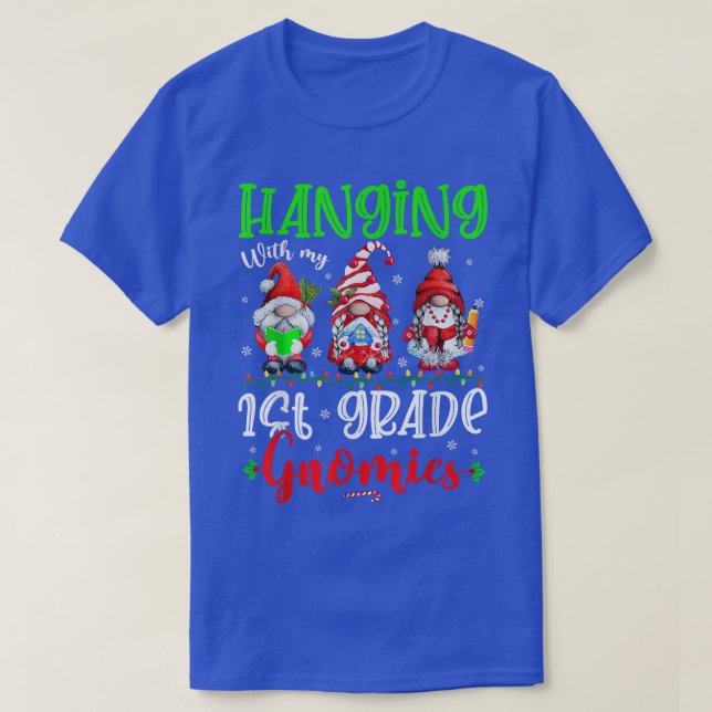 T-shirt Je Passe Avec Mes Gnomies De 1Ere Année Lumières D (Design devant)