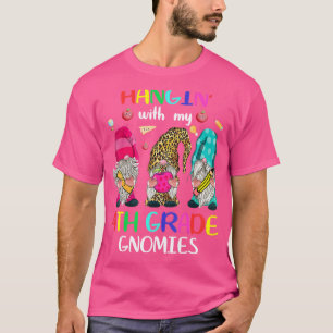 T-shirt Je Passe Avec Mes Gnomies De 4e Année Mignonne Tro