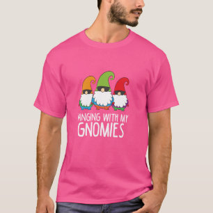 T-shirt Je Passe Avec Mes Gnomies Drôle Gnome De Jardin