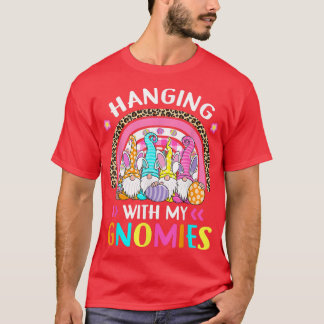 T-shirt Je Passe Avec Mes Gnomies Lapin Oreilles Chasse D'