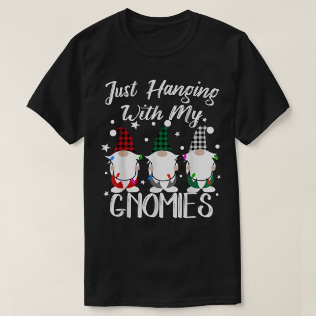 T-shirt Je Passe Juste Avec Mes Gnomies Drôle Pamaj Noël (Design devant)