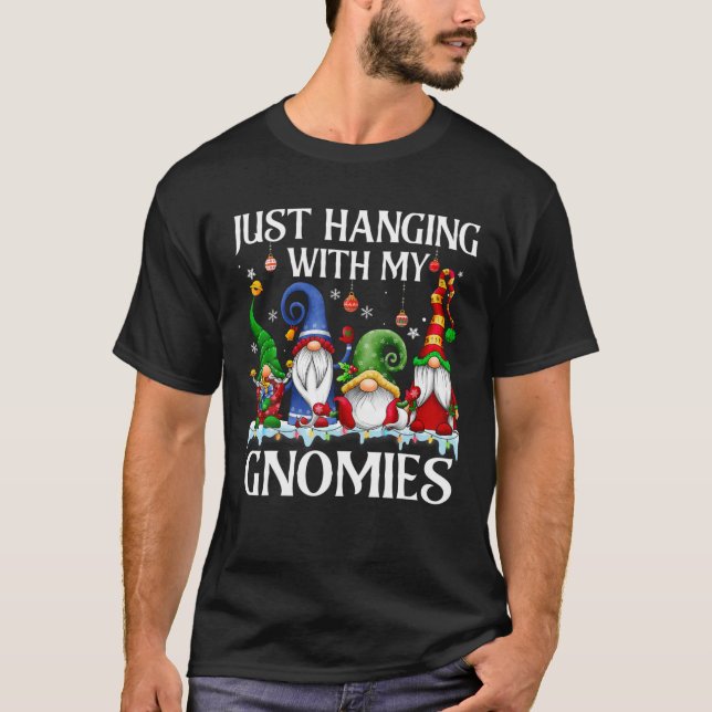 T-shirt Je Passe Juste Avec Mes Gnomies Pajama Gnome Chr m (Devant)