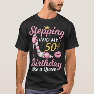 T-shirt Je Passe Mon 50e Anniversaire Comme Une Reine Heur