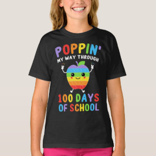 T-shirt Je Passe Mon Chemin À Travers 100 Jours D'École