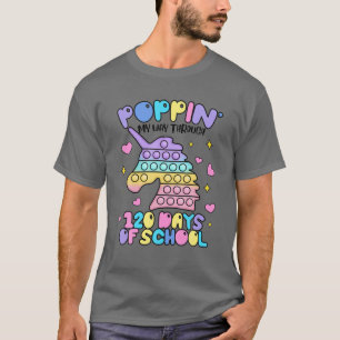 T-shirt Je Passe Mon Chemin À Travers 120 Jours D'École Cu