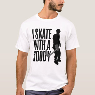 T-shirt Je patine avec un Woody (l'hockey)