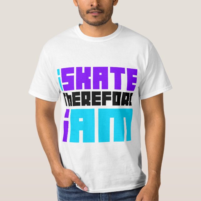 T-shirt je PATINE donc JE SUIS (Devant)