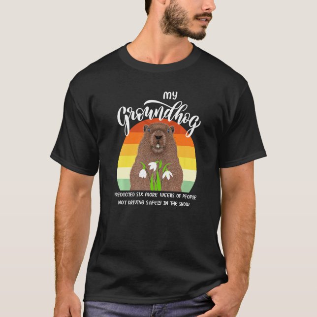 T-shirt Je Pause Mon Jeu Pour Groundhog Day Novelty Graphi (Devant)