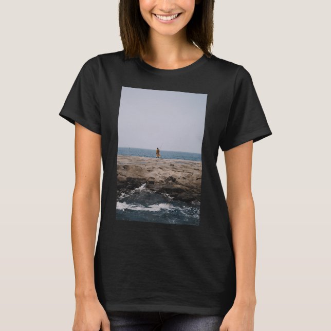 T-shirt Je pêche donc je n'étrangle pas les gens (Devant)