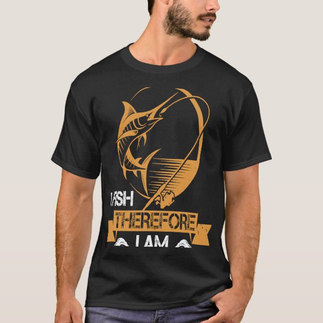 T-shirt Je pêche donc je suis (Devant)