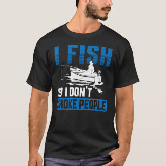 T-shirt Je Pêche Je Ne Choque Pas Les Gens