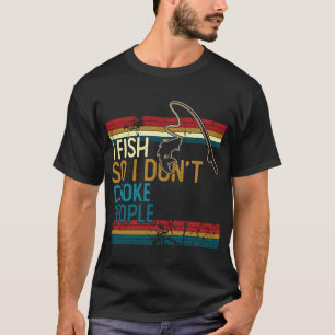 T-shirt Je pêche pour ne pas étrangler les gens