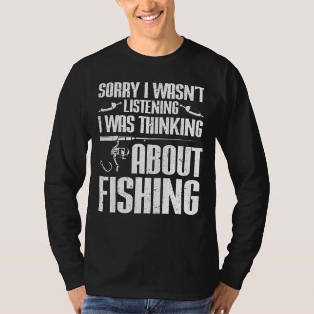 T-shirt Je Pensais À La Pêche 5 (Devant)