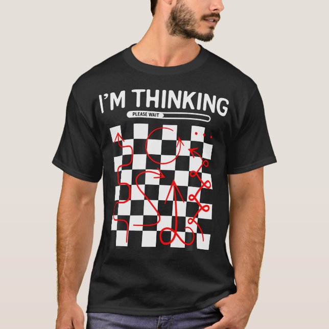 T-shirt Je Pense À Chess Apparel (Devant)