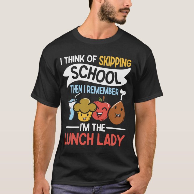T-shirt Je pense à l'école de saut (Devant)