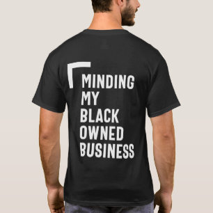 T-shirt Je pense à mon entreprise noire chemise Entreprene