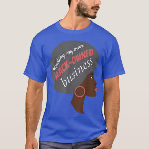 T-shirt Je pense à mon propre entrepreneur noir M