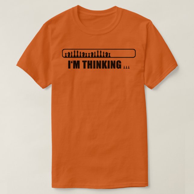 T-shirt Je pense aux échecs (Design devant)