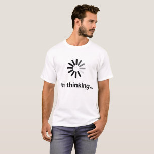 T-shirt Je pense (ballot de chargement ) l'arrière - pla