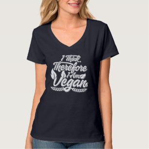 T-shirt Je pense, donc je suis végan