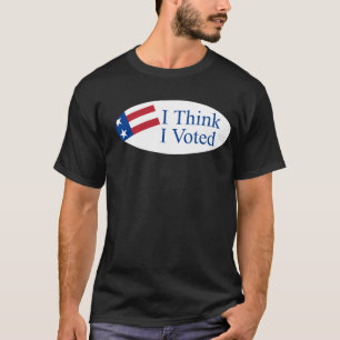 T-shirt Je pense que j'ai voté
