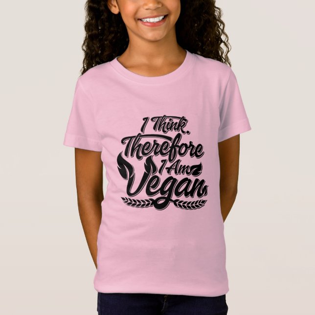 T-Shirt Je Pense Que Je Suis Vegan. (Devant)
