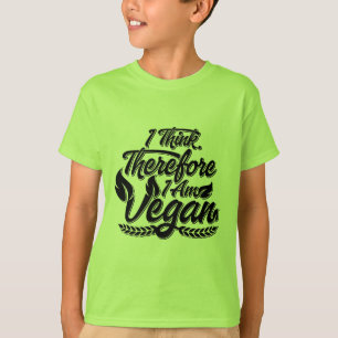 T-shirt Je Pense Que Je Suis Vegan.