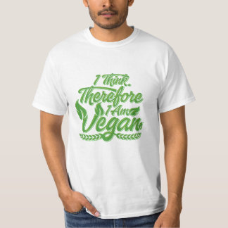 T-shirt Je Pense Que Je Suis Vegan.