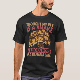 T-shirt Je Pense Que Mon Animal De Compagnie Est Un Serpen