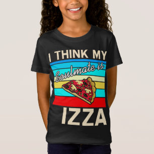 T-Shirt Je pense que mon poulain est Pizza