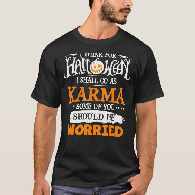 T-shirt Je Pense Que Pour Halloween Je Vais Aller Comme Ka (Devant)