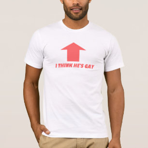 T-shirt Je pense qu'il est pièce en t gaie