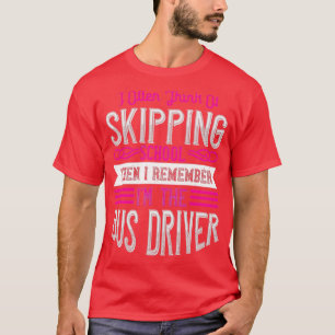 T-shirt Je Pense Souvent à l'école de saut puis je me souv