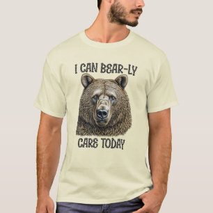 T-shirt Je peux à peine m'en soucier aujourd'hui   Calembo