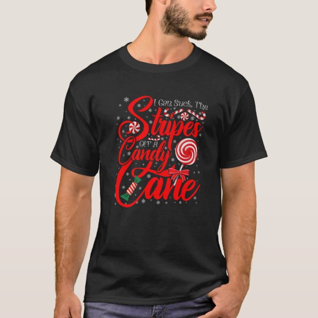 T-shirt Je Peux Chanter Les Rayures D'Un Sucre de canne No (Devant)