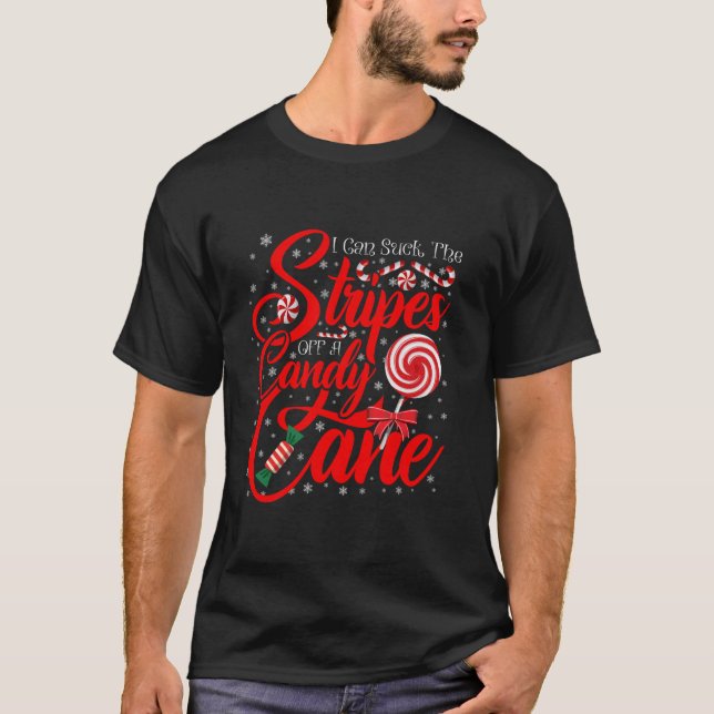 T-shirt Je Peux Chanter Les Rayures D'Un Sucre de canne No (Devant)