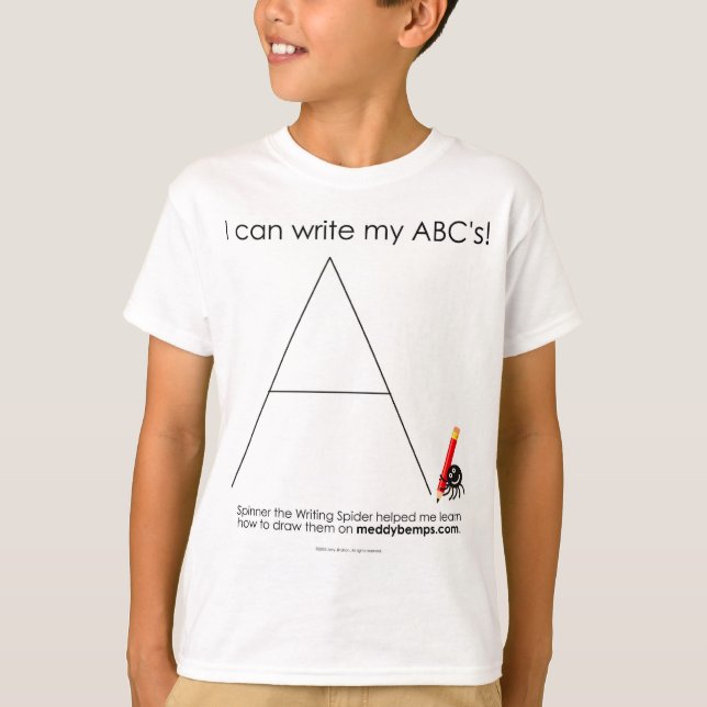 T-shirt Je peux écrire mon ABC (Devant)