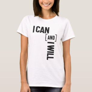 T-shirt Je Peux Et Je Vais Inspirer Le Message