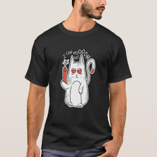 T-shirt Je peux faire boom avec ce chat mignon