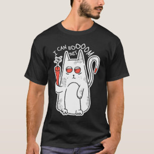 T-shirt Je peux faire boom avec ce chat mignon