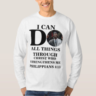 T-shirt Je peux faire tout ce que Christian photo Bible ve