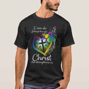 T-shirt Je Peux Faire Tout Par Le Christ Qui Renforce