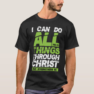 T-shirt Je peux faire tout par le verset de la Bible du Ch