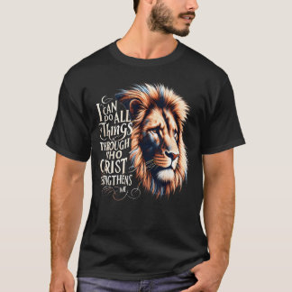 T-shirt Je peux faire toutes choses par Christ Jésus est R